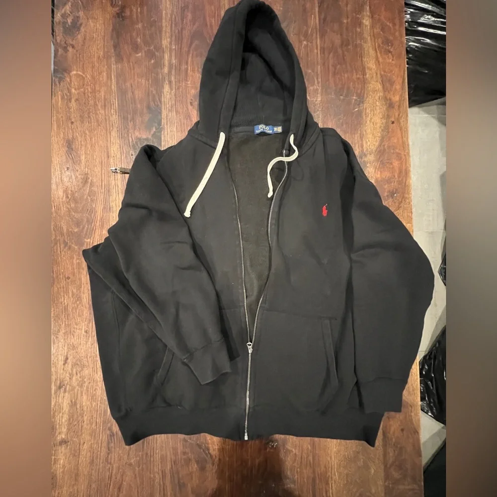 Ralph Lauren Black Zip-Up Sweater - Picture 1 of 4